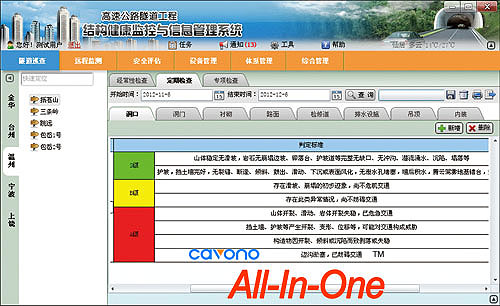 聚華隧道無損結構健康監測系統應用